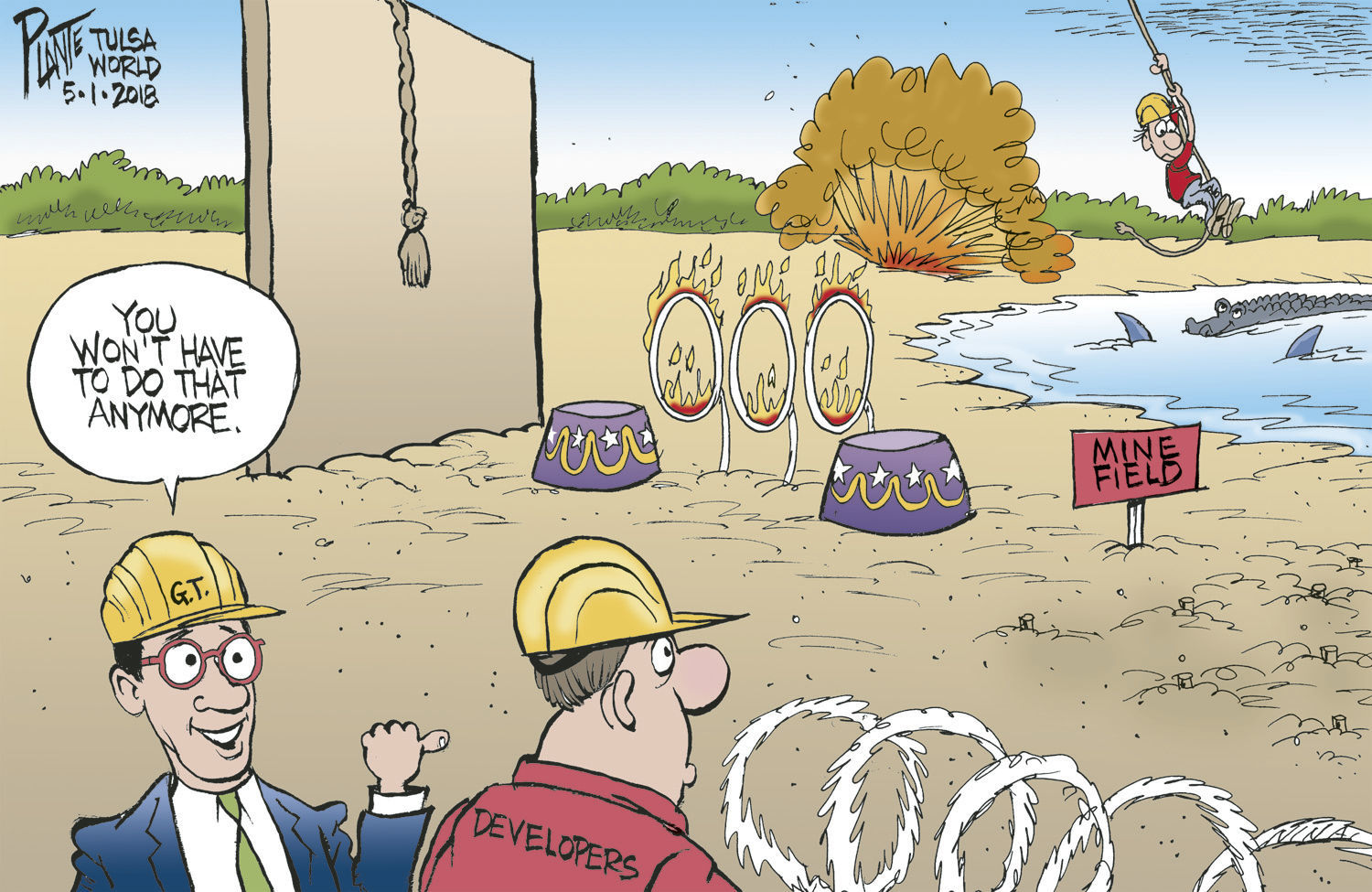 Bruce Plante Cartoon: Bynum the Builder